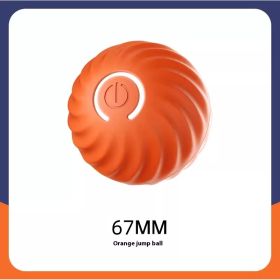 Pet Dog Rubber Ball Toys For Dogs Resistance To Bite Dog Chew Toys Puppy Pets Dogs Training Products (Option: Orange 67mm)