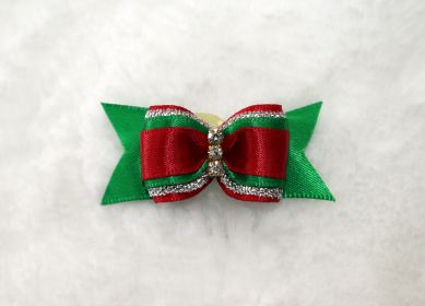 Christmas Bow (Color: Red & Green)