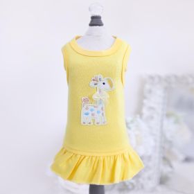Baby Safari Dress (Color: Yellow, size: LG)