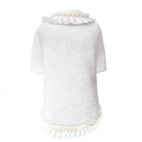 Dream Pearls Dog Sweater (Color: Ivory, size: SM)
